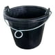 thumbnail image 1 of Cubo de goma para pienso con asa, cubo de agua, multiusos, comedero, contenedor para alimentación de animales de granja, ganado vacuno y cerdos., 1 of 8