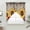 Light Brown Yellow, variant on Sunflowers Swag Curtains for Kitchen/Bedroom/Living Room, Retro Flower Barn Doors Butterfly Farmhouse Brown Scalloped Curtains 63 Inch Long, Window Swag Topper Curtains Valances 2 Panels Set 36"x63"