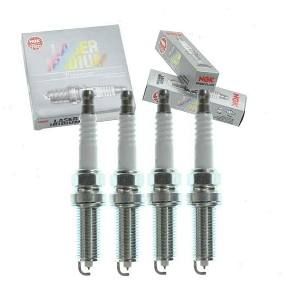 4 pc NGK Laser Iridium Spark Plugs compatible with Toyota Prius V 1.8L L4 2012-2015