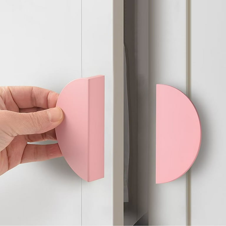 pink dresser pulls HDJNal 6Pcs Decorative Drawer Pulls Cabinet Pull Handles Ball Shape Knobs  Cupboard Dresser Furniture Pull Handles with Screws,Orange,Length 100mm