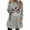 Gray-Christmas Shirts, variant on Jsaierl Women's Christmas Fleece Shirts Plus Size Christmas Graphic Tees Classic Crewneck T-shirt Short Sleeve Tunic Blouse Tops Christmas Gifts