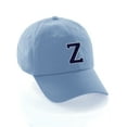 thumbnail image 1 of Customized Letter Intial Baseball Hat A to Z Team Colors, Sky Cap White Black Letter Z, 1 of 3