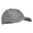 thumbnail image 5 of Rasta Lion Head Embroidered Unstructured Cap - Grey OSFM, 5 of 5