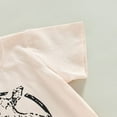 thumbnail image 4 of Baby Girl Short sleeve T-shirt Floral Pants Cow Pattern Summer Clothes Set, 4 of 5
