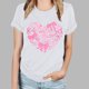 thumbnail image 5 of Camisetas de Manga Corta para las Mujeres de Moda Imprimir Cuello Redondo Camiseta, Mezcla de Poliéster Ligero para Primavera Verano Otoño, 5 of 8