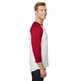 thumbnail image 4 of Jerzees Adult 5.2 oz., Premium Blend Ring-Spun Raglan Baseball T-Shirt - 560RR, 4 of 4
