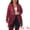 Wine Red, variant on Women's Plus Cardigan Open Front  Sheer Lace Crochet Cover Up 4X Black