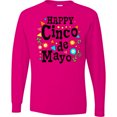 thumbnail image 3 of Inktastic Happy Cinco De Mayo-flowers Long Sleeve T-Shirt, 3 of 5