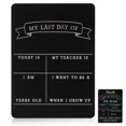 thumbnail image 1 of First Day of School Board Double Sided 1st Day Sign Board Classroom Decoration Message Chalkboard, 1 of 3