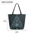 thumbnail image 5 of Large Canvas Bag 13.5x5.1x15 Inch Canvas Bag Shopping Canvas Bag Suitable For Outing Shopping Travel Out Of Large Capacity Storage Christmas Tree Cute, 5 of 9