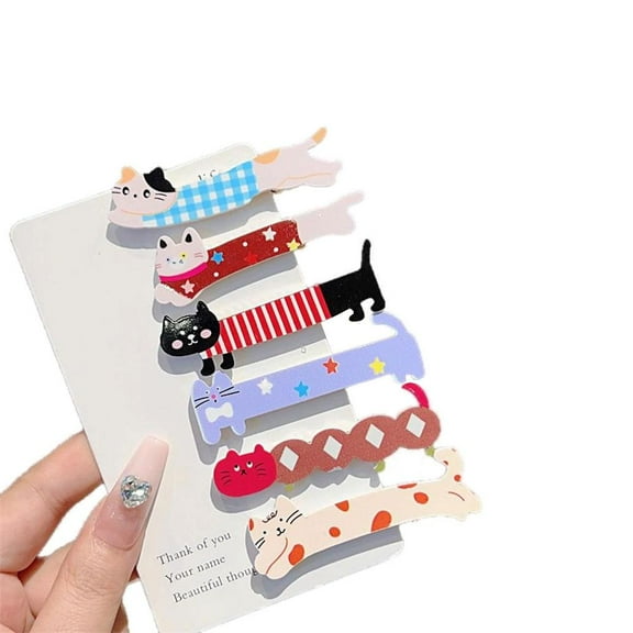 Cute Long Cat Duckbill Clip - Stylish Hair Accessory for Girls