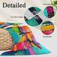 thumbnail image 6 of Colorful Geometric Queen Size Pillow Cover, Pillowcase Protectors with Zipper, Breathable Decorative Throw Pillow Case Cover, Modern Artwork Abstract Pillow Shams for Couch Sofa 20x30Inch, 6 of 8