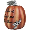 thumbnail image 4 of Northlight Autumn "Bless the Harvest and Give Thanks" Pumpkin Decoration - 10" - Orange, 4 of 8