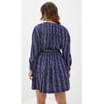 thumbnail image 3 of Sandro ROYAL BLUE Women's Stripe Long Sleeve Minidress, US 34, 3 of 4