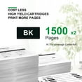 thumbnail image 2 of 923 Ink Cartridges Compatible for HP 923 Ink Cartridges Compatible for HP 923 E Ink for HP OfficeJet 8120 8122e 8123 OfficeJet Pro 8130 8135e 8138e 8139e Printer Ink (2 Black), 2 of 5