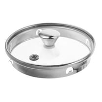 Phenofice 1Pcs Versatile Use Round Glass Lid for Cooking Pots and Pans 3.9in Diameter