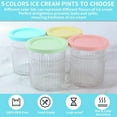 thumbnail image 3 of FNNMNNR Creami Pint Container  Compatible With NC501 NC500 Series Creami Deluxe Ice Cream Machine  with Leak Proof Lid  Dishwasher Washable(Green  1 Pack), 3 of 5