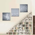 thumbnail image 3 of wall26 3 Panel Canvas Wall Art Music Note Pictures Home Wall Decorations for Bedroom Living Room Paintings Canvas Prints Framed - 16"x16"x3 Panels, 3 of 4