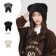 thumbnail image 1 of Lindo gorro de oso para niños, otoño e invierno, cálido, con protección para los oídos, gorro de punto de lana para mostrar la cara, gorro de invierno pequeño, 1 of 5