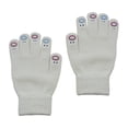 thumbnail image 3 of Guantes de invierno Yuyangstore Guantes de punto cálidos elásticos cómodos con pantalla táctil Blanco, 3 of 8