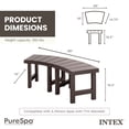 thumbnail image 3 of Intex 2 Medium PureSpa Accessories Benches, Compatible w/ 4 Person Spas, 3 of 6