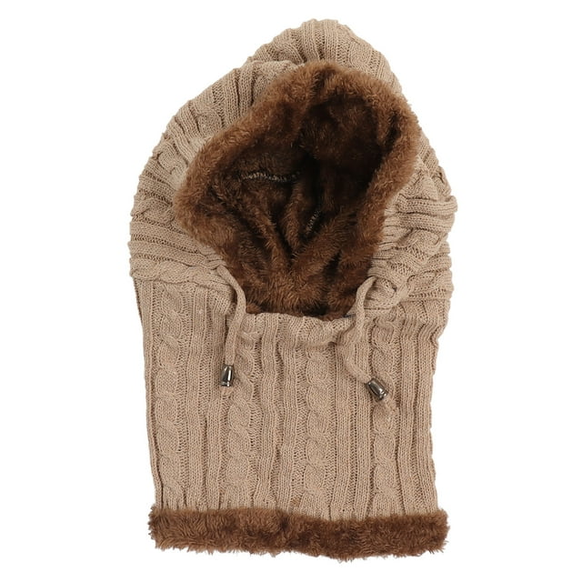 Gorros De Invierno, Una Pieza, Forro Suave, Bufanda Elástica, Gorros De Calavera Amigables Con La Piel Para Regalos ANGGREK Caqui