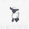 thumbnail image 4 of Inktastic Cute Little Lamb Girls Toddler Dress, 4 of 5