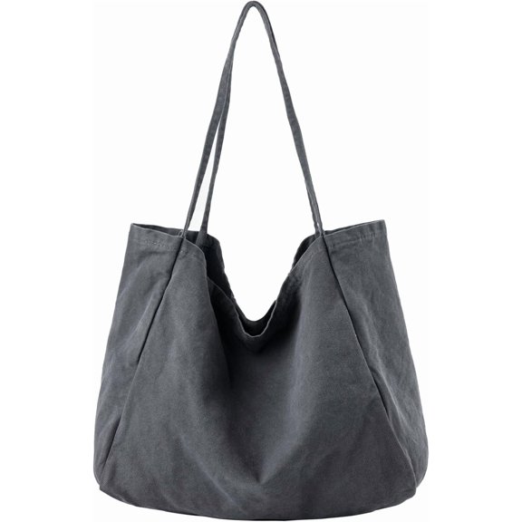 CoCoMangos Canvas Tote Bag for Women Large Hobo Shoulder Bag for Work Travel Casual Message Bag Tote Purse handbags