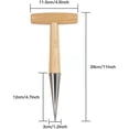 thumbnail image 3 of Gardening Perforator Hand Bulb Dibbler Seed Planter with Steel Spike, 3 of 5