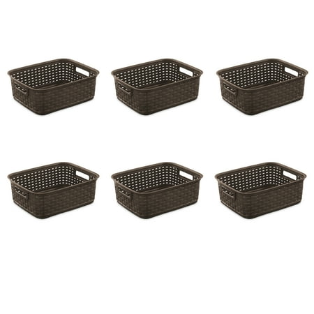 sterilite weave basket espresso short case pack containers halloween storage dialog displays option button additional opens zoom officelle