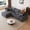 Dark Gray, variant on MAYEERTY 95" L-Shaped Cloud Sectional Sofa, Plush Corduroy Modern Minimalist Couch, Deep Seat Upholstered Corner Sofa with Cloud-Like Comfort, No Assembly Required for Living Room