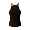 thumbnail image 4 of Made by Olivia Women's Halter Neck Ribbed Tank Top, 4 of 4