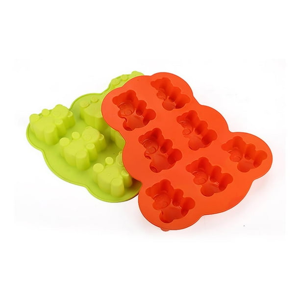 Molde De Silicona Para Pasteles Y Galletas De 7 Agujeros, Moldes Para Galletas De Oso Pequeño, Molde De Silicona Para Pudín, Molde De Chocolate, Regalo Diy De Cocina Para Niños Noticed HA016673-00