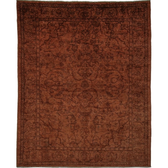 Overdyed Walker Brown/Chocolate Rug, 8'8" x 11'2"