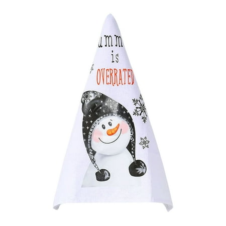 

MCat Hand Towel Strong Water Absorption Do The Dishes Home Decor Merry Christmas Snowman Dish Towel for Home