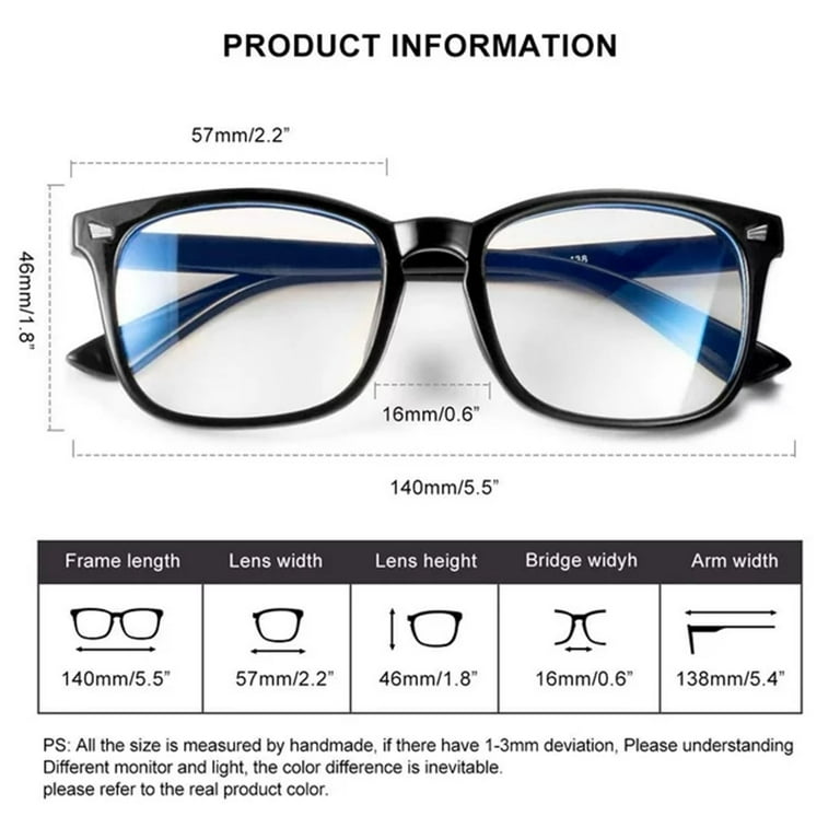 Blue Light Filter Computer Glasses for Blocking UV and Anti Glare Protection