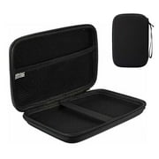 Hard Shell for GPS Carrying for Case for 7 Inch Devices, Shockproof EVA Travel Storage Bag with Mesh Pocket for Chargers and Cables, Moisture Resistive Protective Organizer, Black