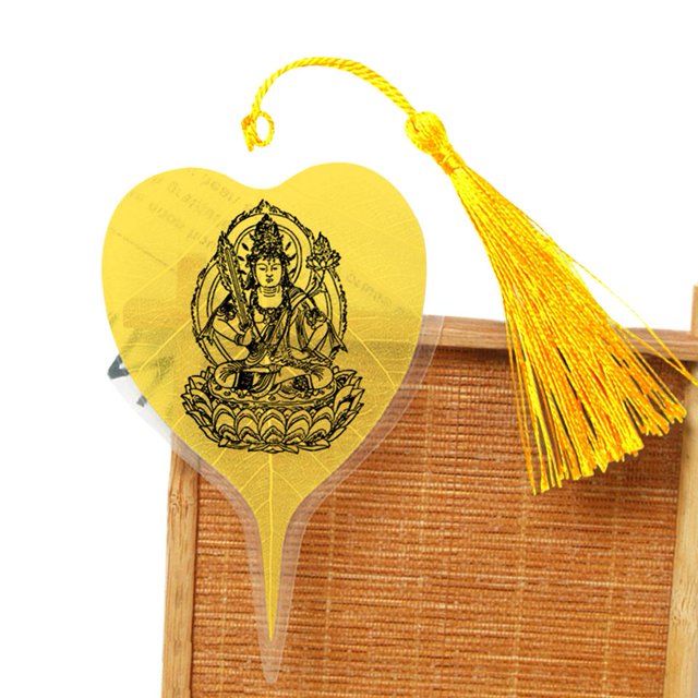 Chinese Style Leaf Vein Bookmark Retro Leaf Creative Label Student Stationery J2U7