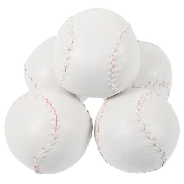 5pcs Training Baseballs Softball Training Balls Practicing Baseballs Small Baseballs for Hitting Training