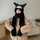thumbnail image 2 of Conjunto de Anime Kawaii Sanrio Trinity Kuromi My Melody, guantes gruesos cálidos de invierno, bufanda y sombrero para estudiantes lindas y dulces, 2 of 4