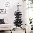 thumbnail image 4 of JRHRXXY Metal Wine Rack with Cello-Shaped,32-Bottle Wine Storage for Dining Room,Office,Bar,Gift, 4 of 12