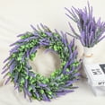thumbnail image 6 of Scidweet Artificial Lavender Wreaths for Front Door,  18.9” Faux Farmhouse Wreaths for Indoor Outdoor Spring Summer Wall Window Party Wedding Home Decor, 6 of 6