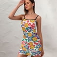 thumbnail image 3 of Ladies Elegant Sling Sleeveless Sexy Dress floral, 3 of 6