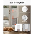 thumbnail image 5 of Pet Door for Sliding Glass Door, Adjustable 91-96 Inch Height, Lockable Pet Door with Alloy Frame&Metal Hinges, 8.25" x 12.25" Flap, No-Drill Installation for Renters, 5 of 12