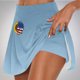 thumbnail image 4 of Faldas de Verano para las Mujeres Impresión Hoja Plisado Tenis Atlético Elástico Pantalones Cortos, Falso Dos Piezas Pantalones Falda para Diario, 4 of 5