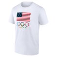 thumbnail image 2 of Men's  White Team USA 2024 Olympics Primary Logo T-Shirt, 2 of 3