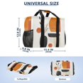 thumbnail image 2 of FORMRS Tote Bag for Women Large Capacity Canvas Travel Foldable Carry On Shopping Handbag, White Abstract Shapes, 2 of 8