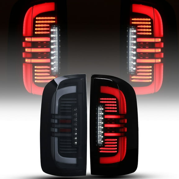 LED Tail Lights Brake Lamps For 2015-2022 GMC Canyon Left Right Black Housing/Smoked Lens