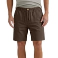 thumbnail image 2 of Antinious Men Solid Drawstring Elastic Waist Straight Leg Half Shorts Pants, 2 of 5