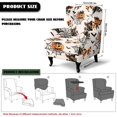 thumbnail image 6 of Bulopur Halloween Pumpkin Wingback Chair Covers 2Pcs, Stretch Gothic Slipcovers for Party Living Room, 6 of 7